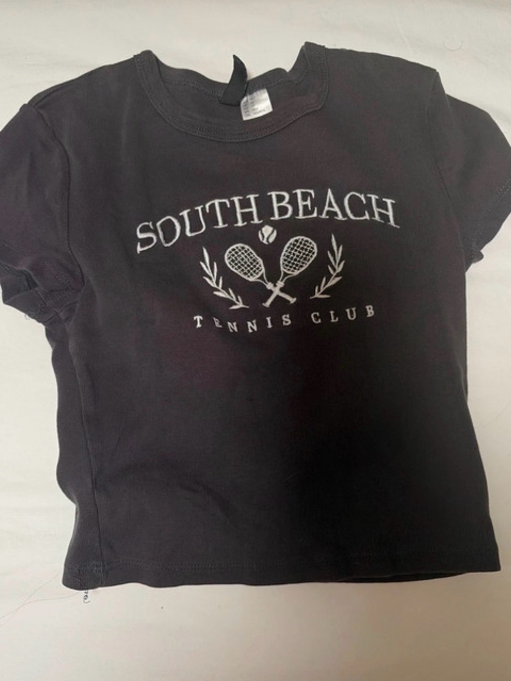Adult Black Tennis Club Graphic Tee